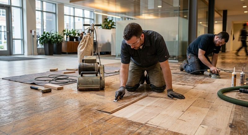 Our team working on Flooring Service projects in San Antonio, TX