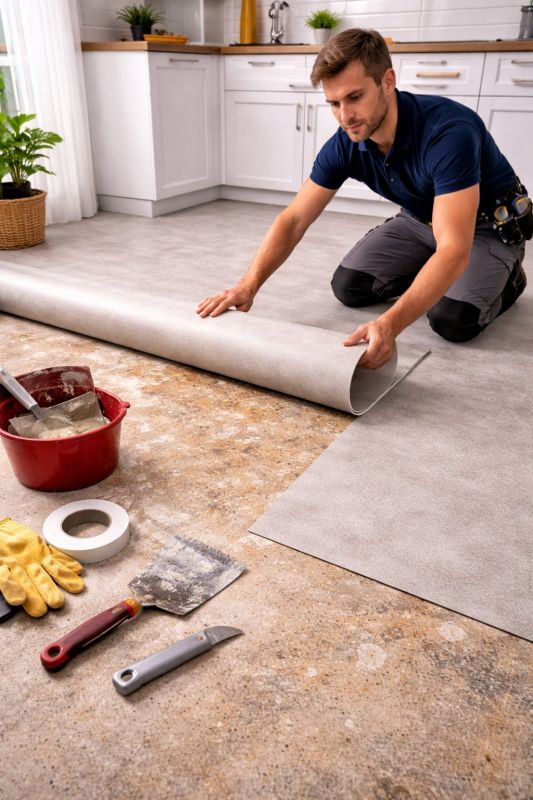 Linoleum Floor Installation in Boerne, TX