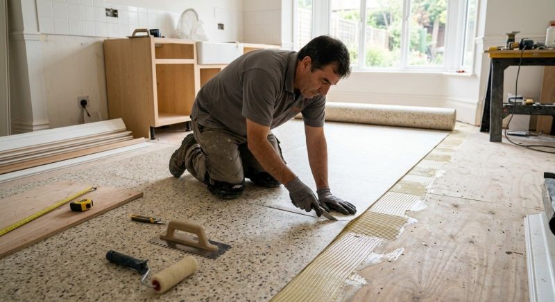 Linoleum Floor Installation in Von Ormy, TX