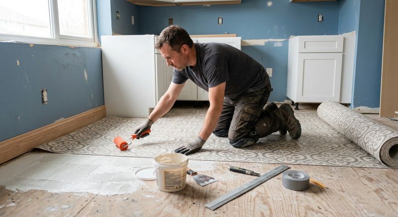 Sheet Linoleum Installation in Castroville, TX