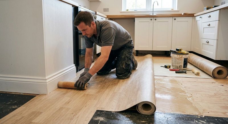 Sheet Linoleum Installation in Helotes, TX